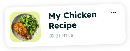 Recipe in a recipe keeper app